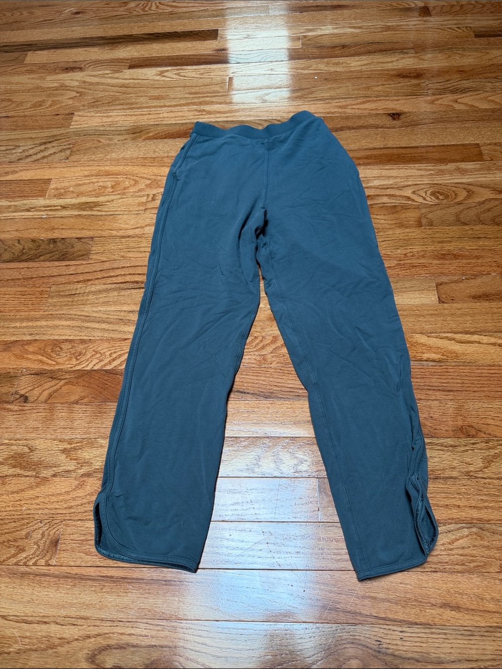 Lululemon Womens Teal Every Moment High Waist Semi Crop Lounge Sweatpants Size 4